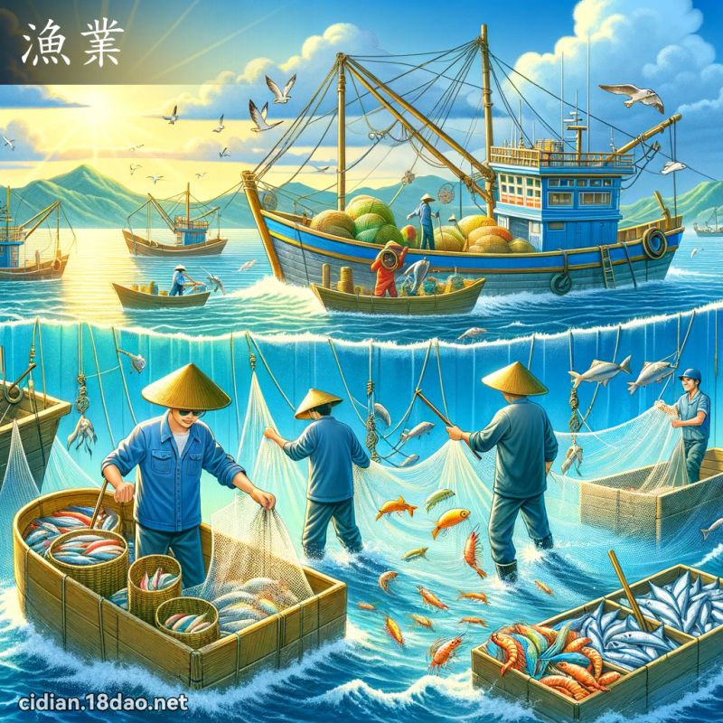 漁業 - 國語辭典配圖
