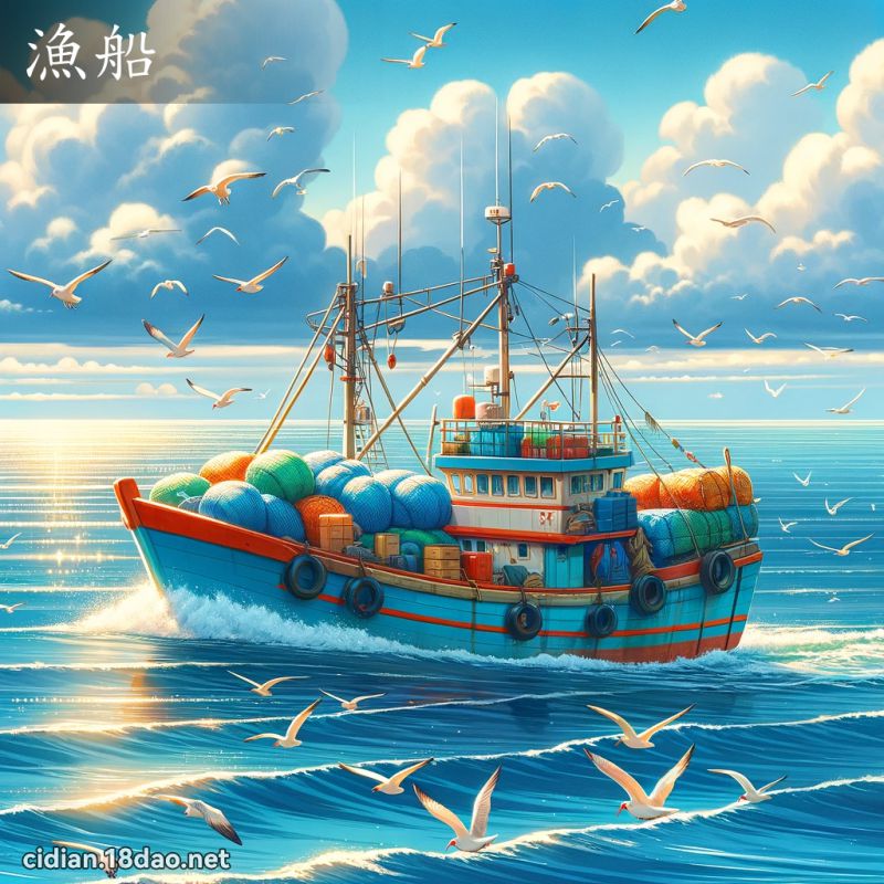 漁船 - 國語辭典配圖