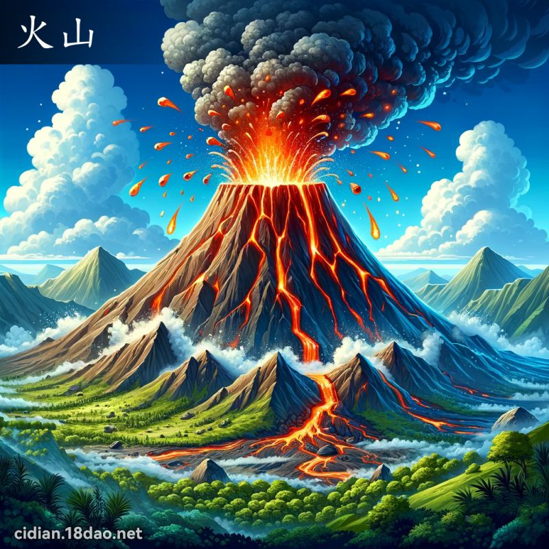 火山 - 国语辞典配图