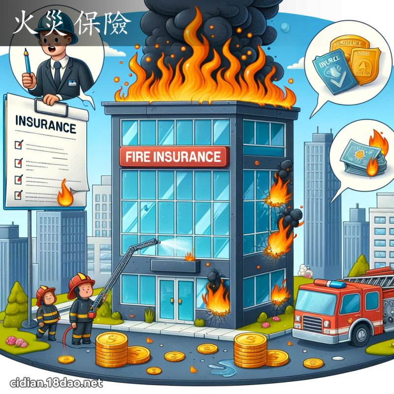 火災保險 - 國語辭典配圖