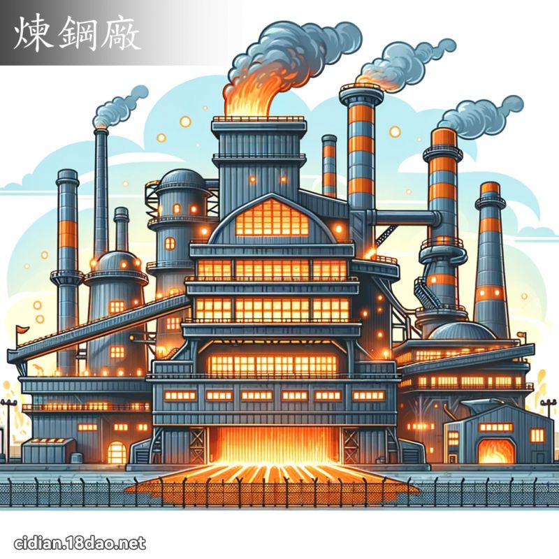 煉鋼廠 - 國語辭典配圖