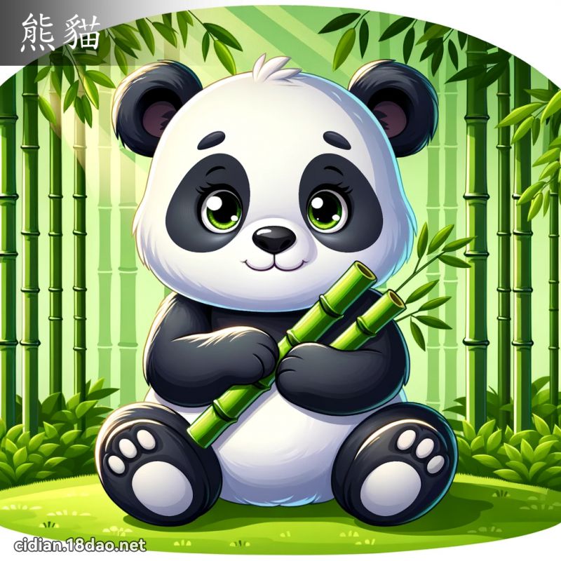 熊貓 - 國語辭典配圖