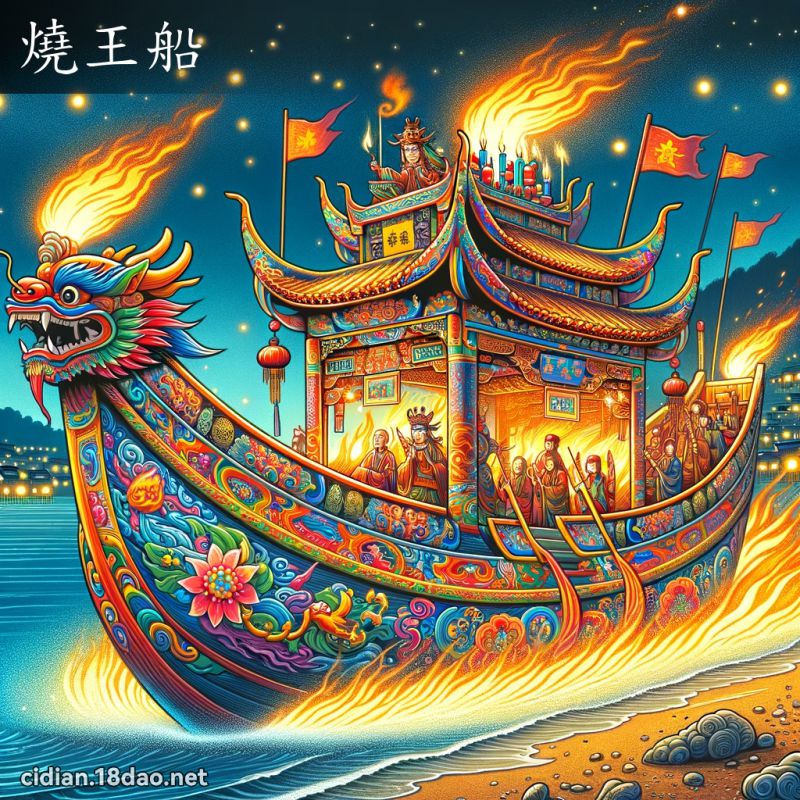 燒王船 - 國語辭典配圖
