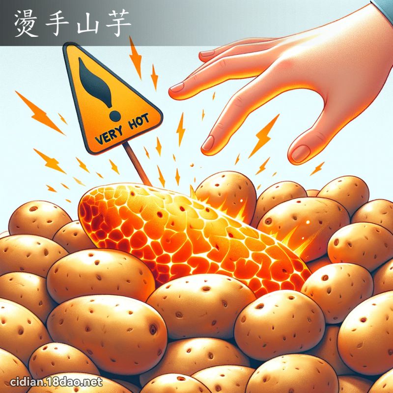 燙手山芋 - 國語辭典配圖