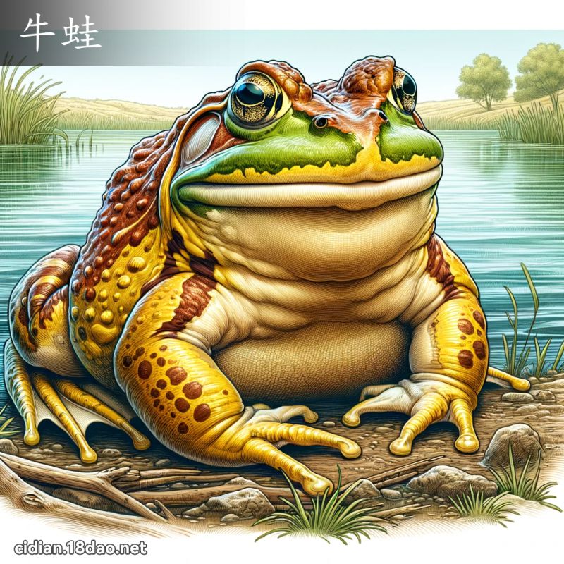 牛蛙 - 國語辭典配圖