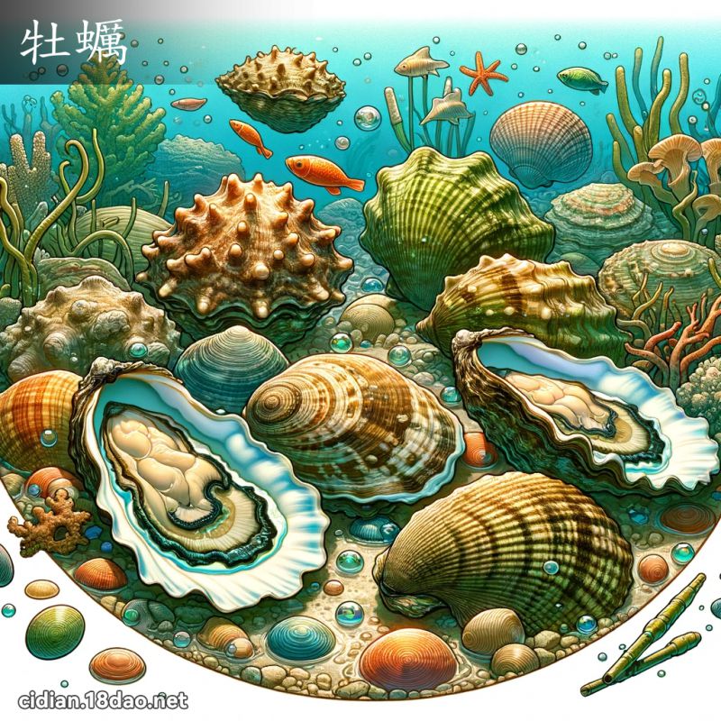牡蠣 - 国语辞典配图