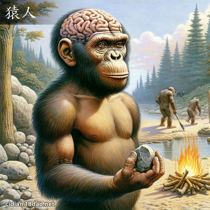 猿人 - 国语辞典配图