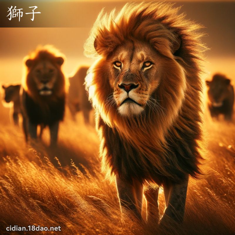 獅子 - 國語辭典配圖