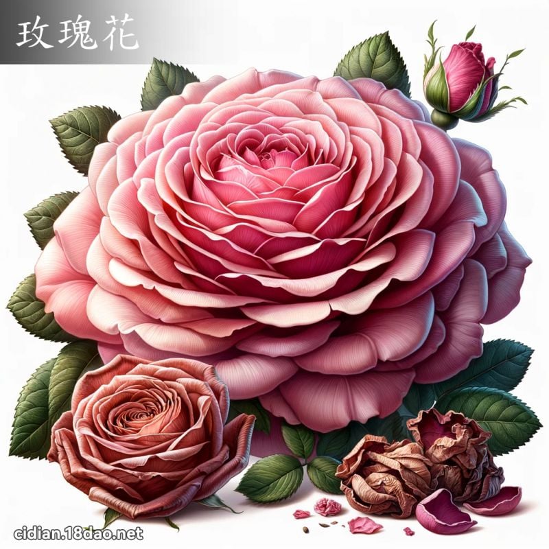 玫瑰花 - 國語辭典配圖