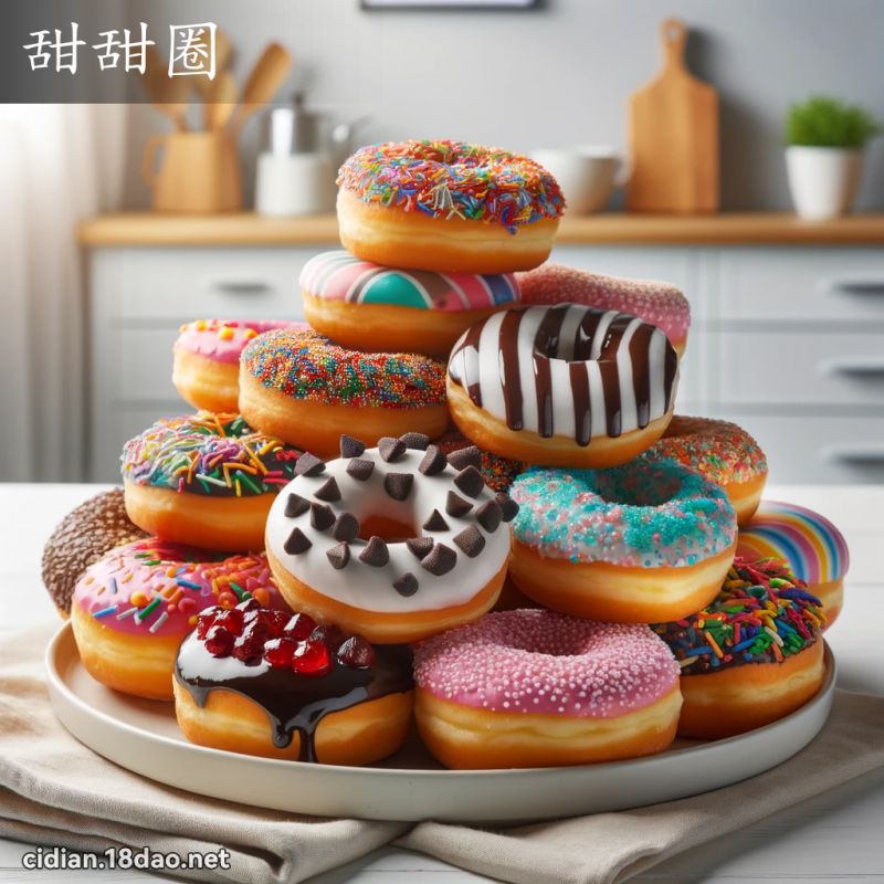 甜甜圈 - 國語辭典配圖