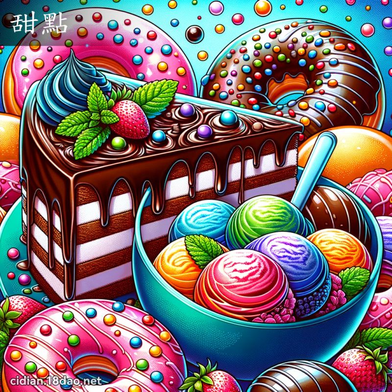 甜点 - 国语辞典配图