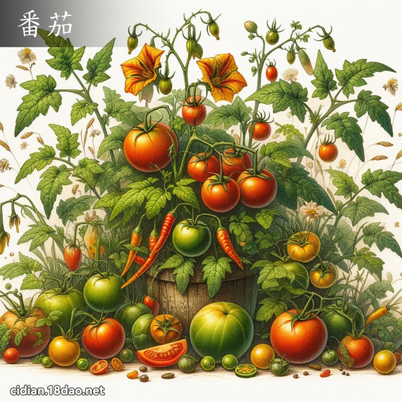 番茄 - 國語辭典配圖