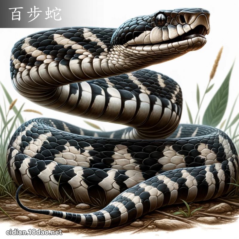 百步蛇 - 國語辭典配圖