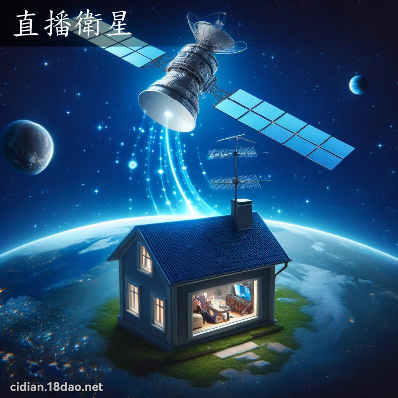 直播衛星 - 國語辭典配圖