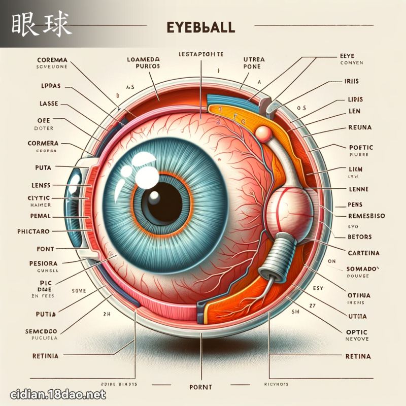 眼球 - 國語辭典配圖