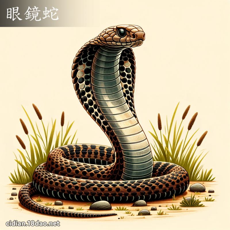眼镜蛇 - 国语辞典配图