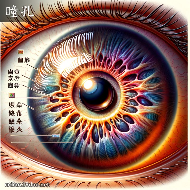 瞳孔 - 国语辞典配图