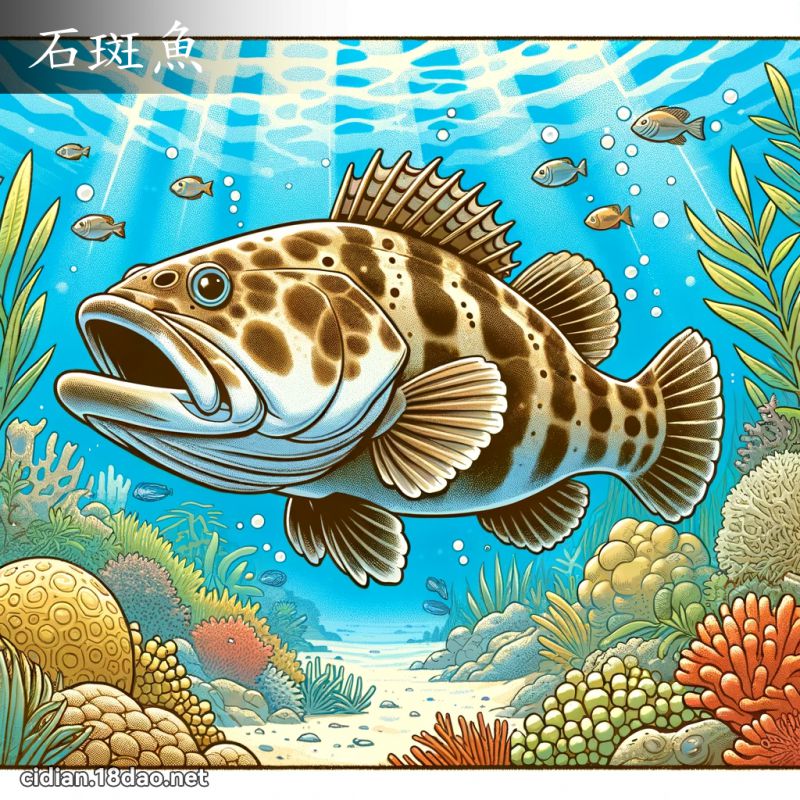 石斑鱼 - 国语辞典配图