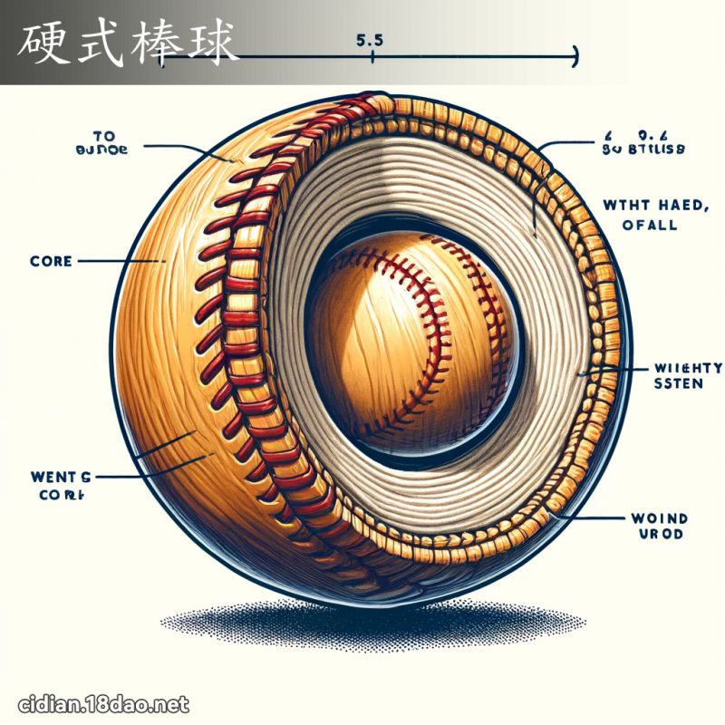 硬式棒球 - 國語辭典配圖