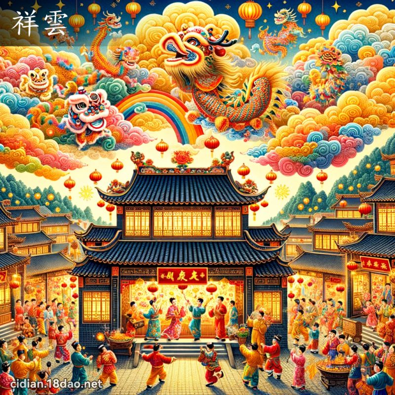 祥雲 - 國語辭典配圖