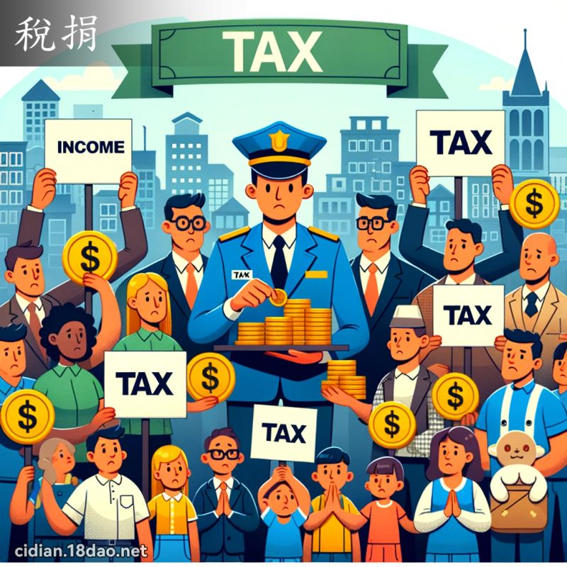 稅捐 - 國語辭典配圖