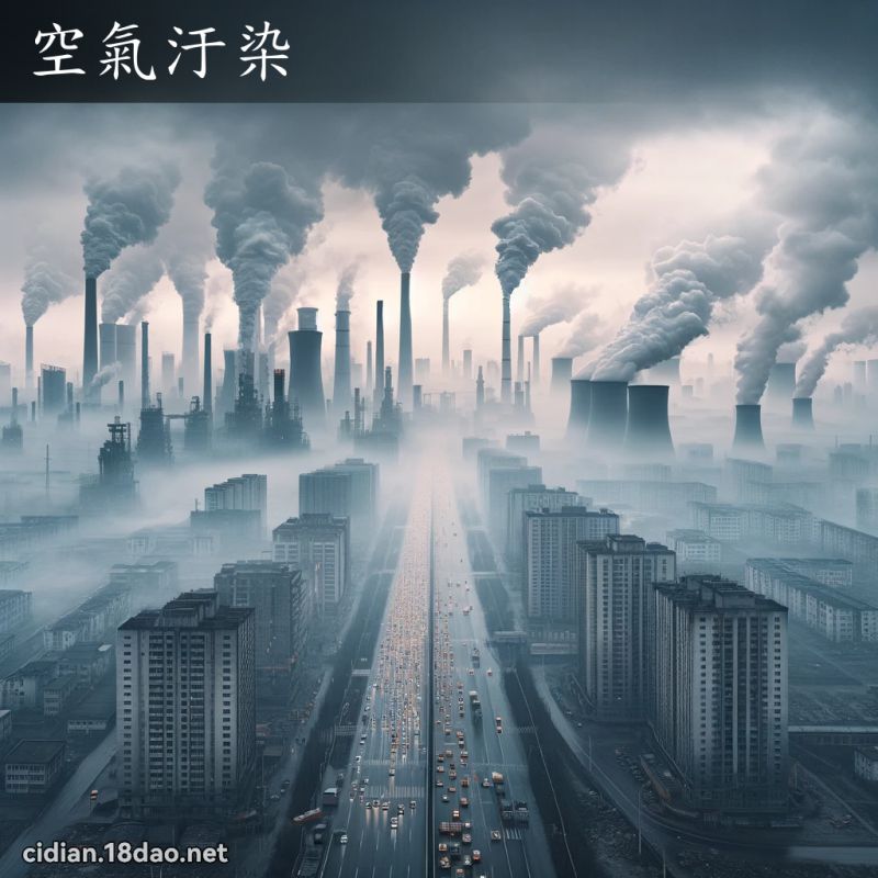 空气汙染 - 国语辞典配图