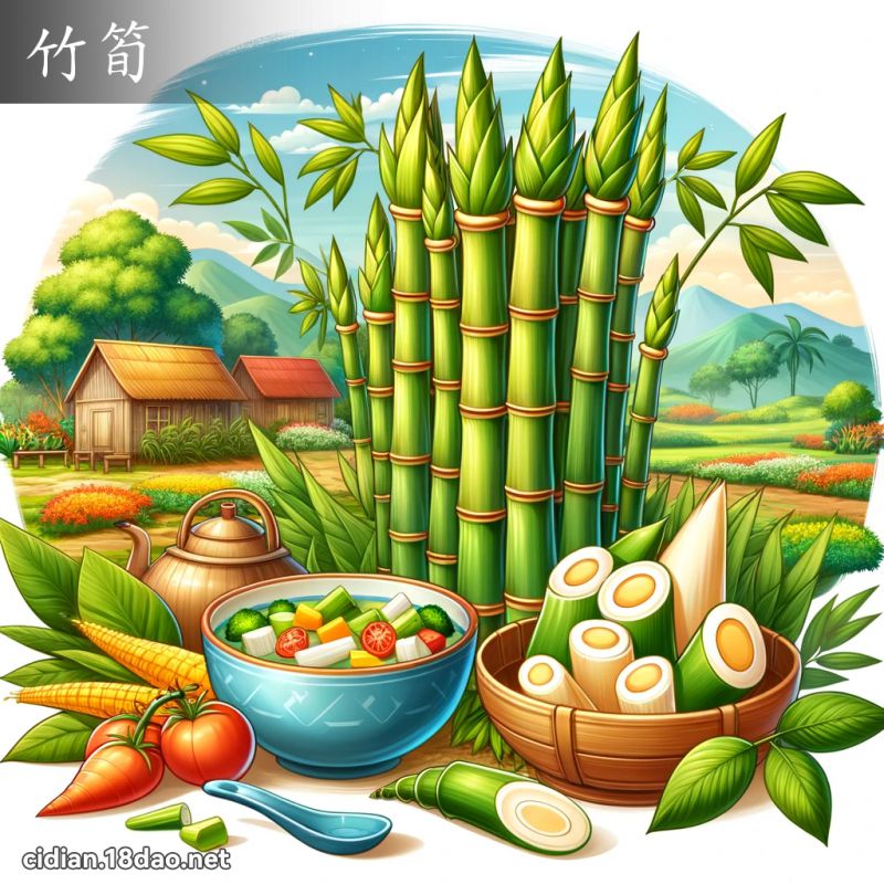 竹筍 - 國語辭典配圖