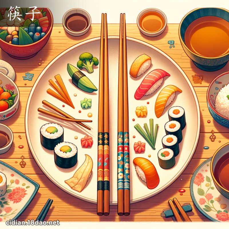 筷子 - 国语辞典配图