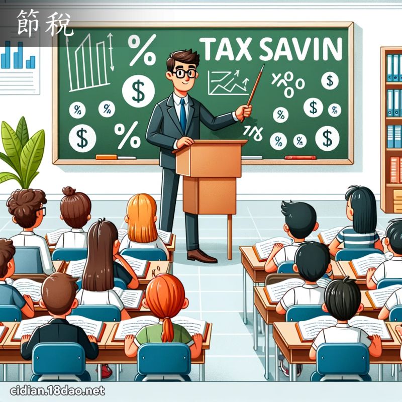節稅 - 國語辭典配圖