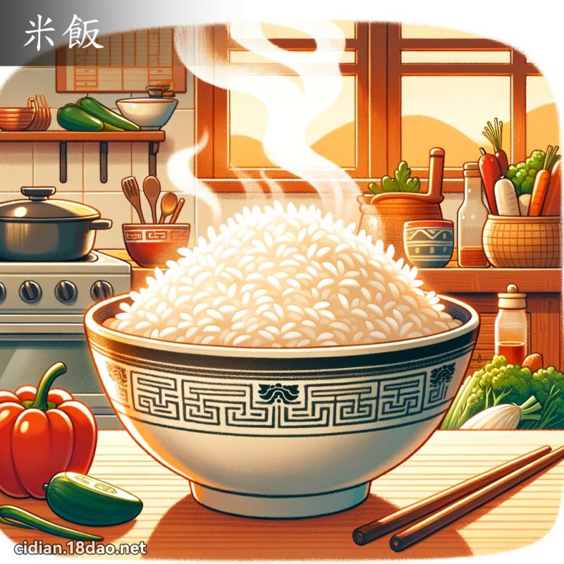 米飯 - 國語辭典配圖