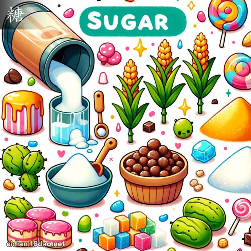 糖 - 國語辭典配圖