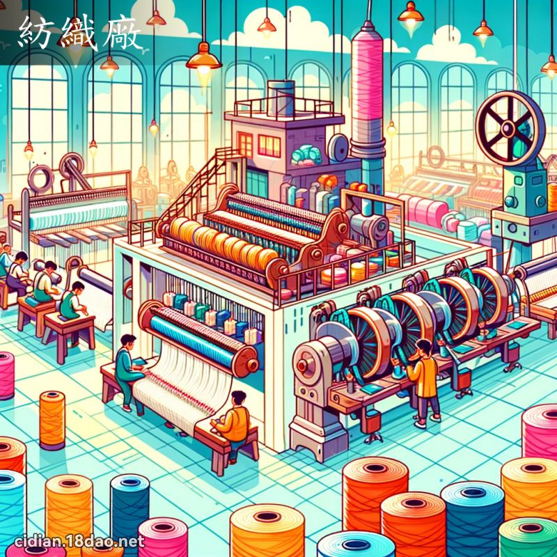 纺织厂 - 国语辞典配图