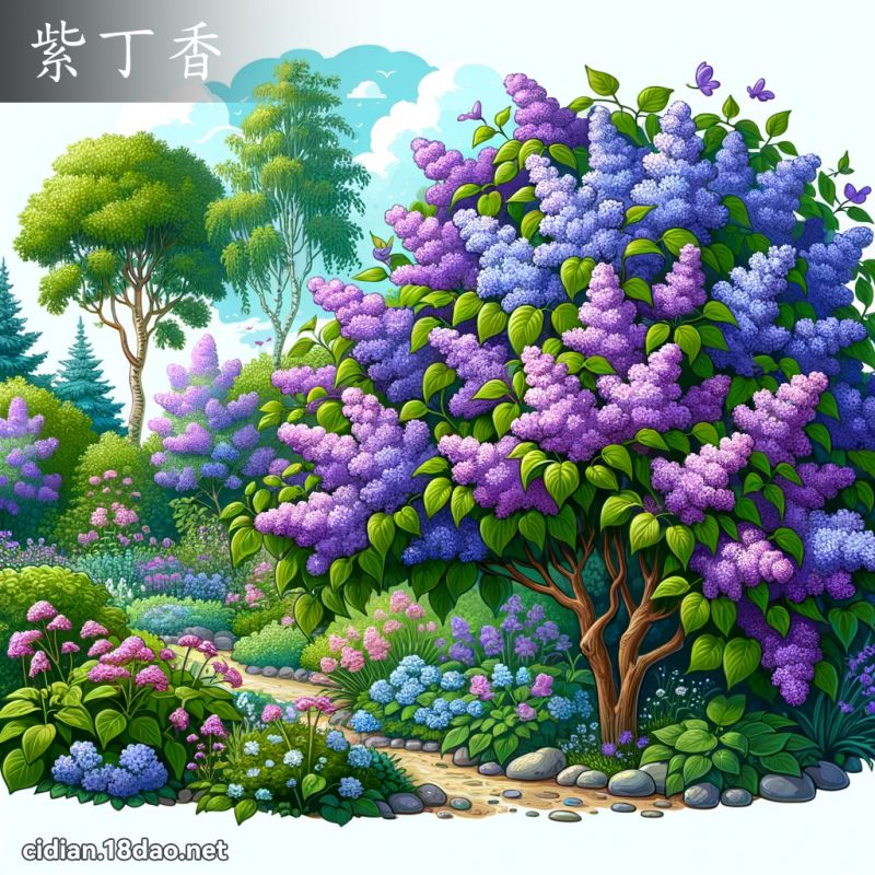 紫丁香 - 国语辞典配图