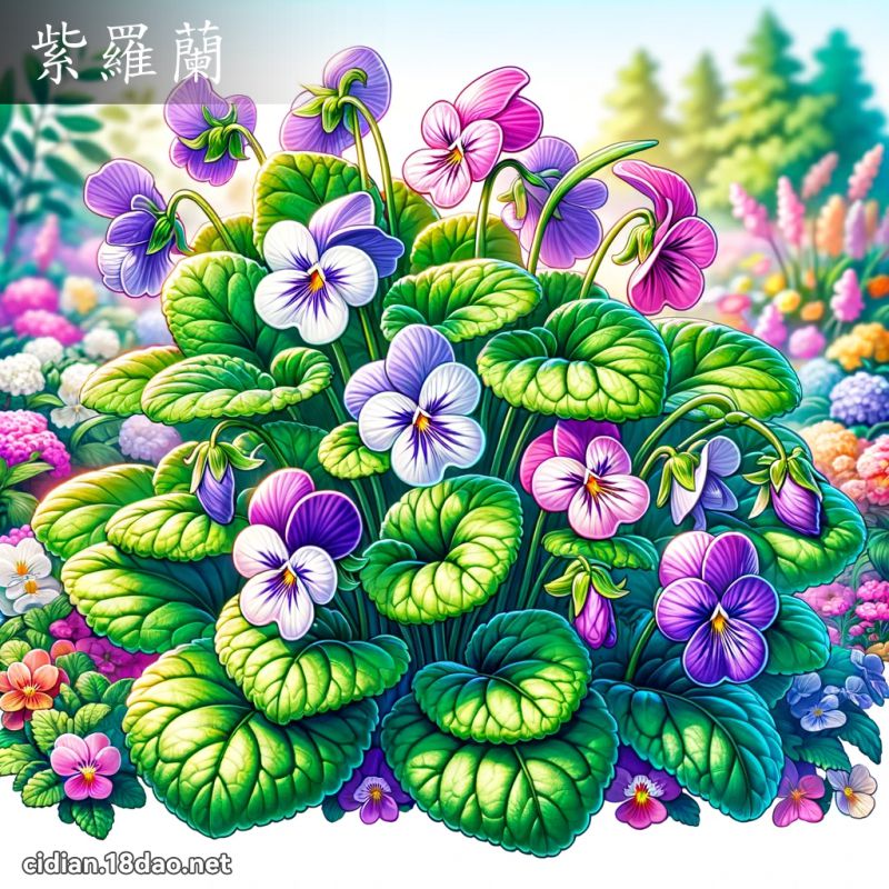 紫羅蘭 - 國語辭典配圖