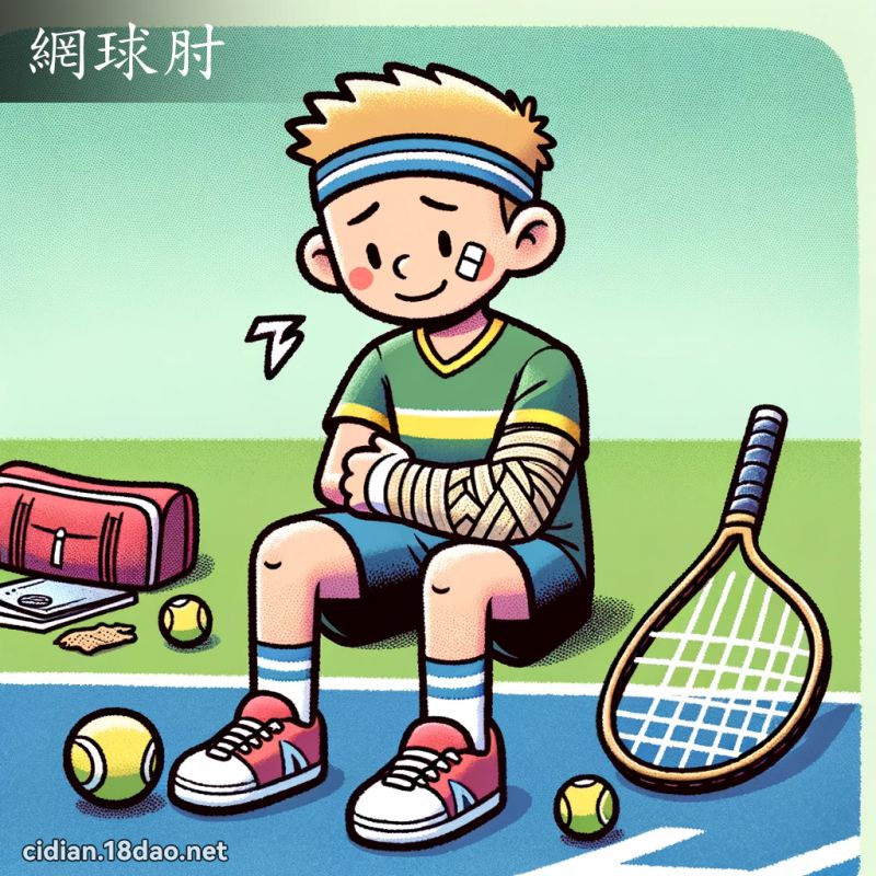 网球肘 - 国语辞典配图