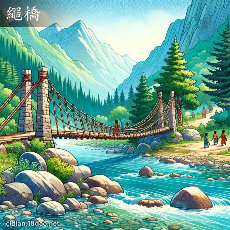 绳桥 - 国语辞典配图