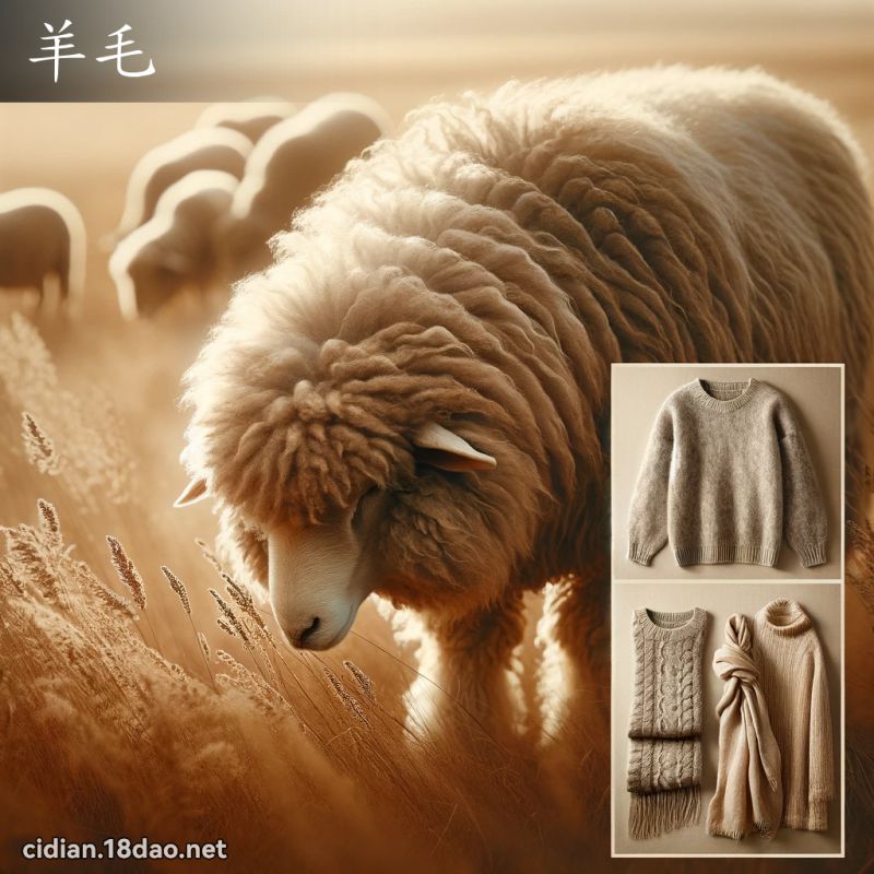 羊毛 - 国语辞典配图