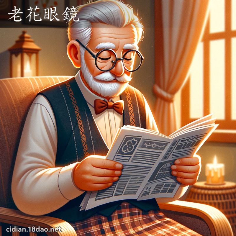 老花眼镜 - 国语辞典配图