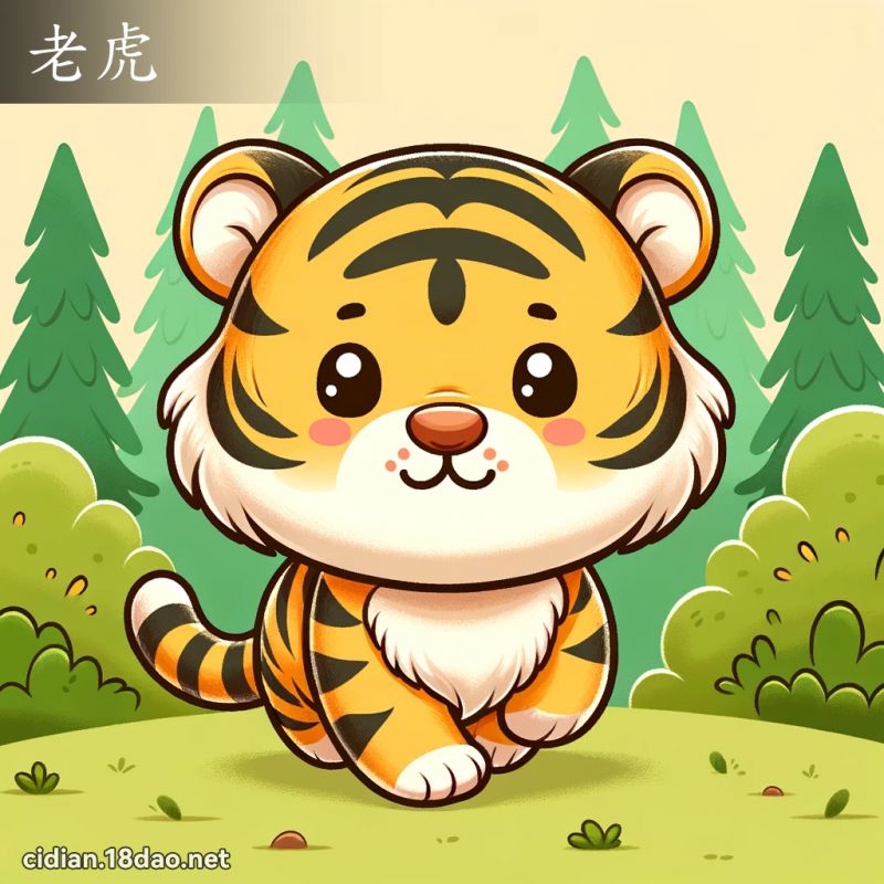 老虎 - 国语辞典配图