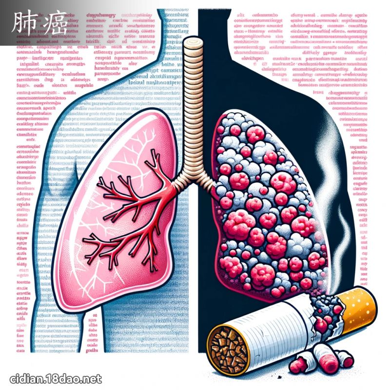 肺癌 - 国语辞典配图