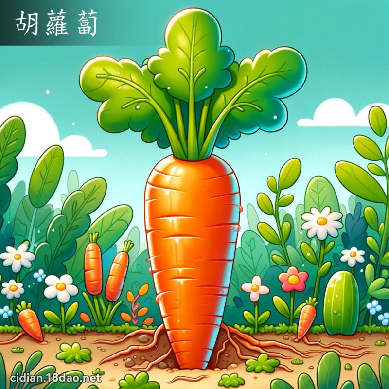 胡蘿蔔 - 國語辭典配圖