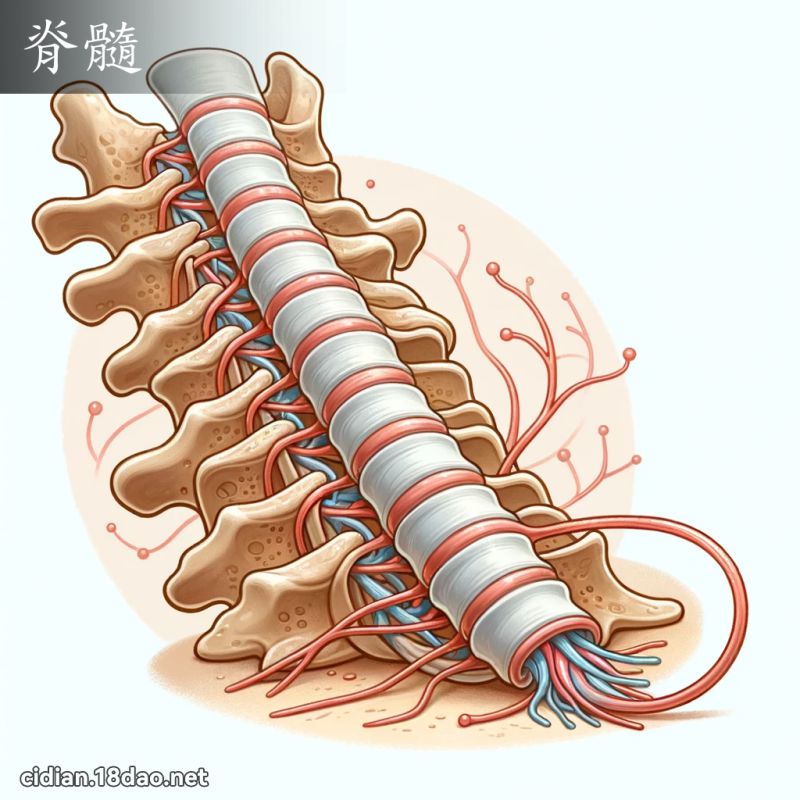 脊髓 - 國語辭典配圖