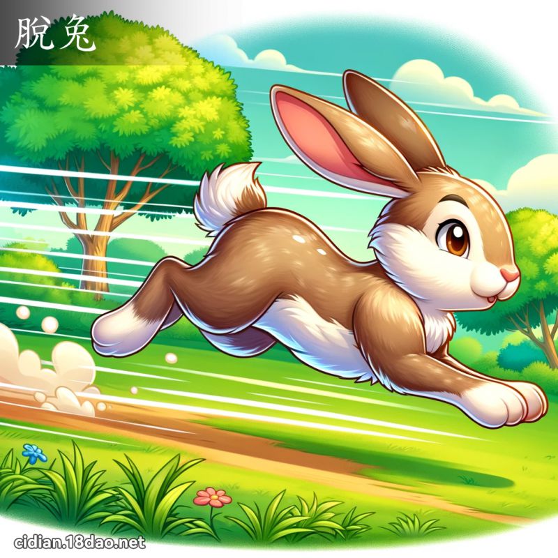 脱兔 - 国语辞典配图