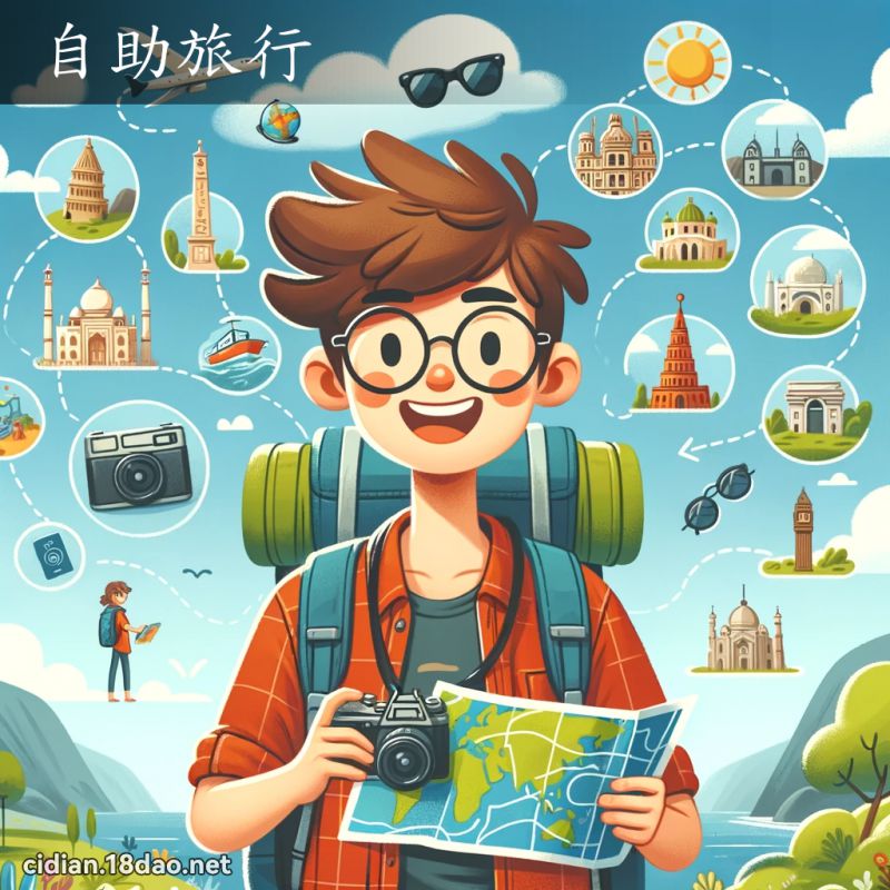 自助旅行 - 国语辞典配图