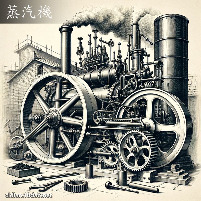 蒸汽機 - 國語辭典配圖