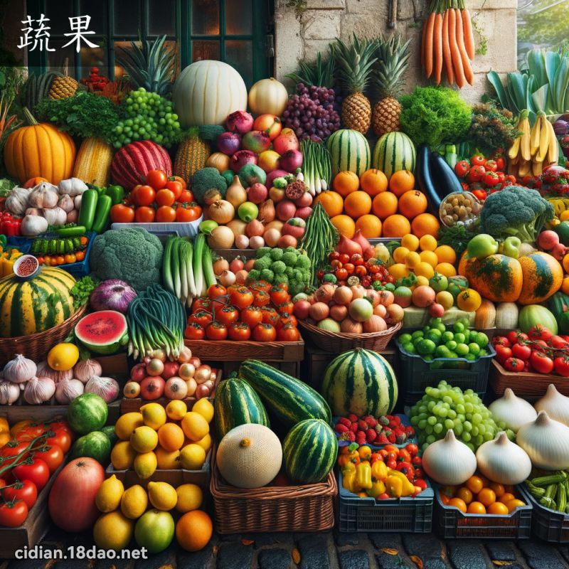 蔬果 - 國語辭典配圖