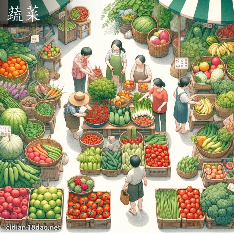 蔬菜 - 國語辭典配圖