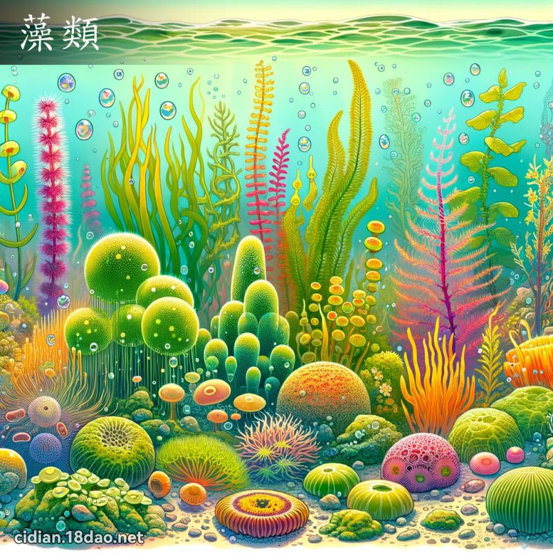 藻類 - 國語辭典配圖