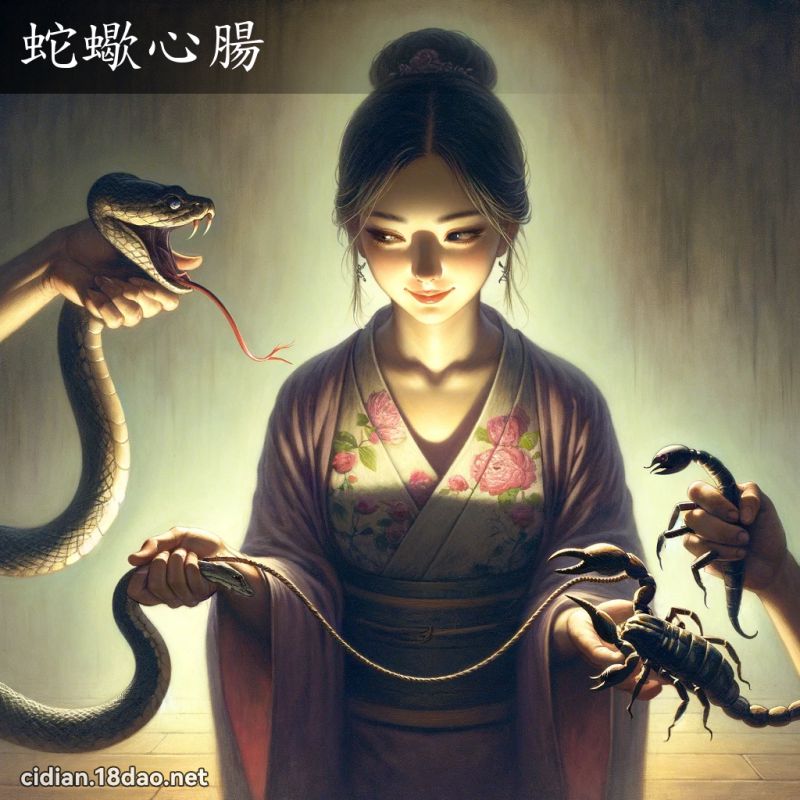 蛇蠍心腸 - 國語辭典配圖
