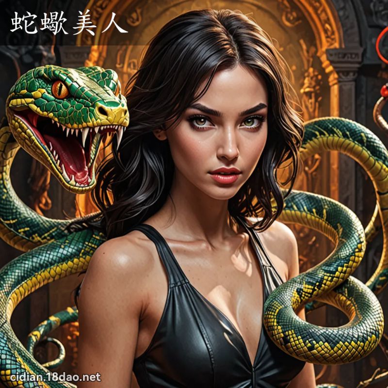 蛇蝎美人 - 国语辞典配图